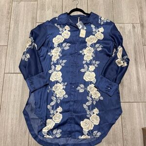 Free People Off The Vine Button Down Tunic